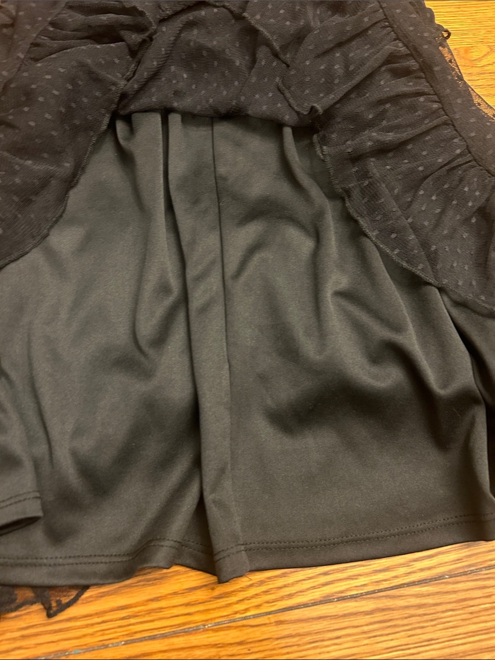 wild fable Black Ruffled Tiered Mini Dress/2 - Picture 6 of 6
